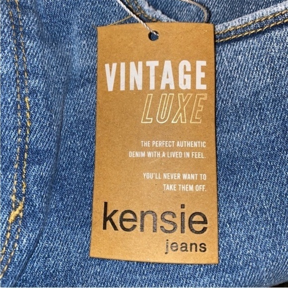 Kensie Frayed Hem High Rise Skinny Denim Jeans NWT  Size 8 - Picture 10 of 14